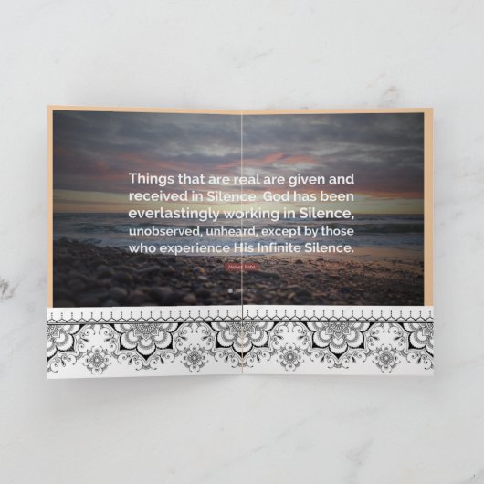 Carte de vœux pliées (Intérieur)