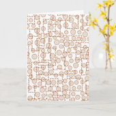 Carte de vœux pliées (Fleur jaune)