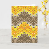 Carte de vœux pliées (Fleur jaune)