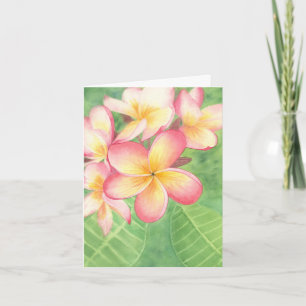 Carte de voeux Plumeria