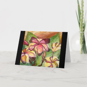 Carte de voeux : "Plumeria de Vivian"