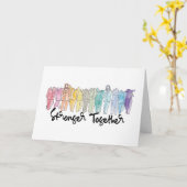 Carte de voeux plus forte ensemble (Fleur jaune)