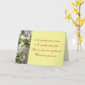 Carte de voeux Poem and Blossoms (Fleur jaune)