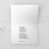 Carte de voeux Poem "Like a cloud" (Intérieur)