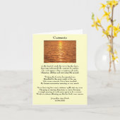 Carte de voeux Poésie Courants (Fleur jaune)