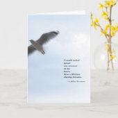 Carte de voeux poésie et ciel (Fleur jaune)