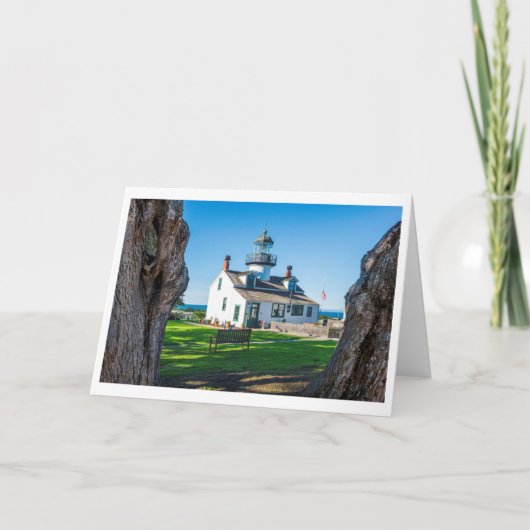 Carte de voeux Point Pinos LIghthouse (Devant)