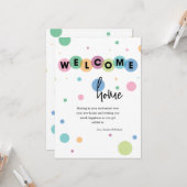 Carte de voeux Pois d'accueil (Devant/Arrière en situation)