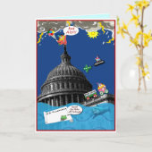 Carte de voeux politique drôle pour des (Fleur jaune)