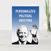 Carte de vœux politique personnalisée