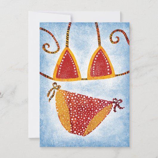 Carte de voeux Polka Dot String Bikini (Devant)