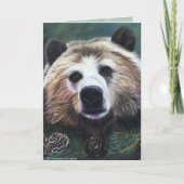 Carte de voeux Pondering Bear (Devant)