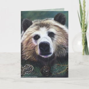 Carte de voeux Pondering Bear