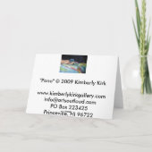 Carte de voeux : "Pono-Harmony" (Dos)