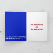 Carte de vœux Poodle American Patriot (Intérieur)