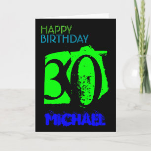 Carte de voeux POP personnalisée 30e anniversaire