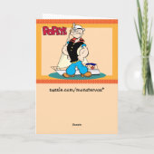 Carte de voeux Popeye (Dos)