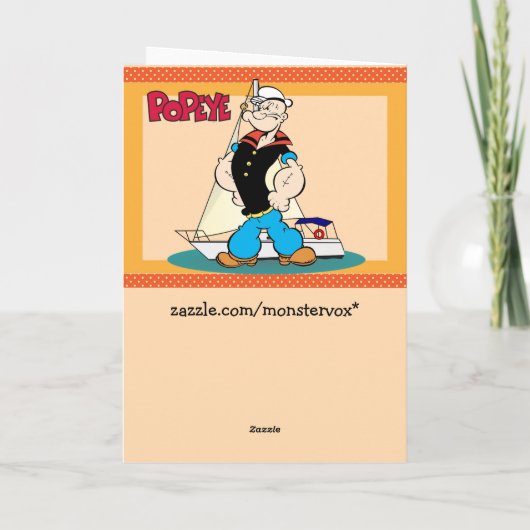 Carte de voeux Popeye (Dos)