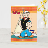 Carte de voeux Popeye (Fleur jaune)