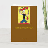 Carte de voeux Popeye (Dos)