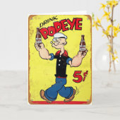 Carte de voeux Popeye (Fleur jaune)