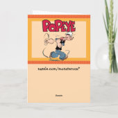 Carte de voeux Popeye (Dos)