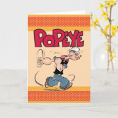 Carte de voeux Popeye (Fleur jaune)