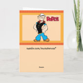 Carte de voeux Popeye (Dos)