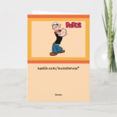 Carte de voeux Popeye (Dos)