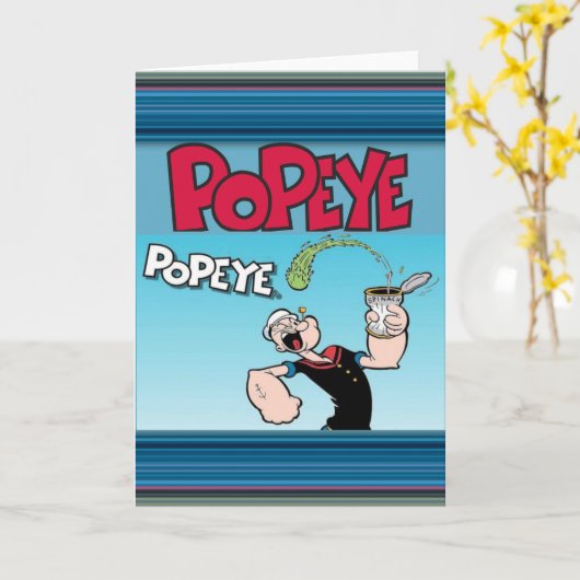 Carte de voeux Popeye (Fleur jaune)