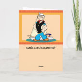 Carte de voeux Popeye (Dos)