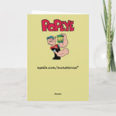 Carte de voeux Popeye (Dos)