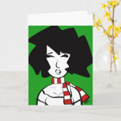 Carte de voeux Portra Doodle (Fleur jaune)