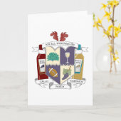 Carte de voeux (Portrait) (Fleur jaune)