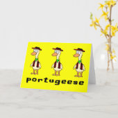Carte de voeux portugaise (Fleur jaune)