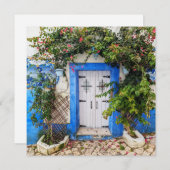 Carte de voeux Portugal Porte (Devant / Derrière)