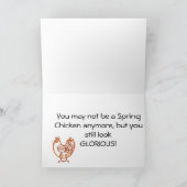 Carte de voeux - poulet de fil (Intérieur)