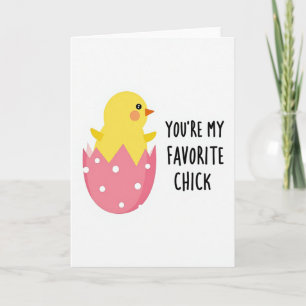 Carte de vœux Poulet préféré