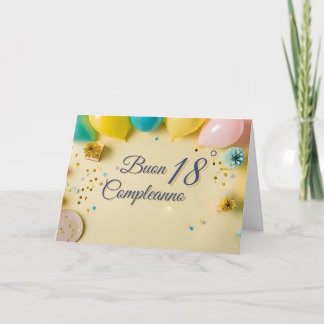 carte de voeux pour 18 ans