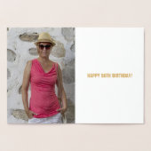 Carte de voeux pour 50e anniversaire Gold Foil per (Intérieur)