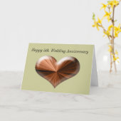 Carte de vœux pour 5ème anniversaire de mariage av (Fleur jaune)