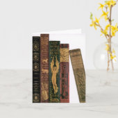 Carte de vœux pour amateur de livres (Fleur jaune)