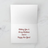 Carte de vœux pour amis de vacances (Intérieur)