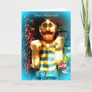 carte de voeux pour amoureux du café