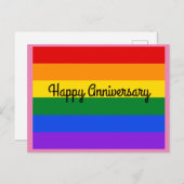 Carte de vœux pour anniversaire Arc-en-ciel #1 (Devant / Derrière)