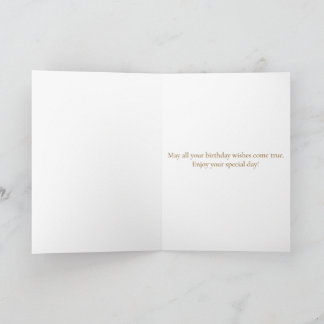 Carte de vœux pour anniversaire avec gâteau et bal