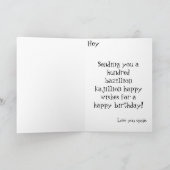 Carte de voeux pour Anniversaire de enfant de Gira (Intérieur)