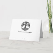 carte de voeux pour arbre celtique (Dos)