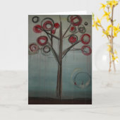 Carte de voeux pour arbre généalogique par Kim And (Fleur jaune)