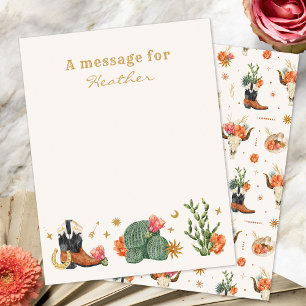 Carte de Vœux pour Baby Shower Occidental